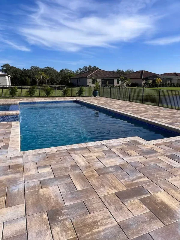 Completed marble pool decks project detail