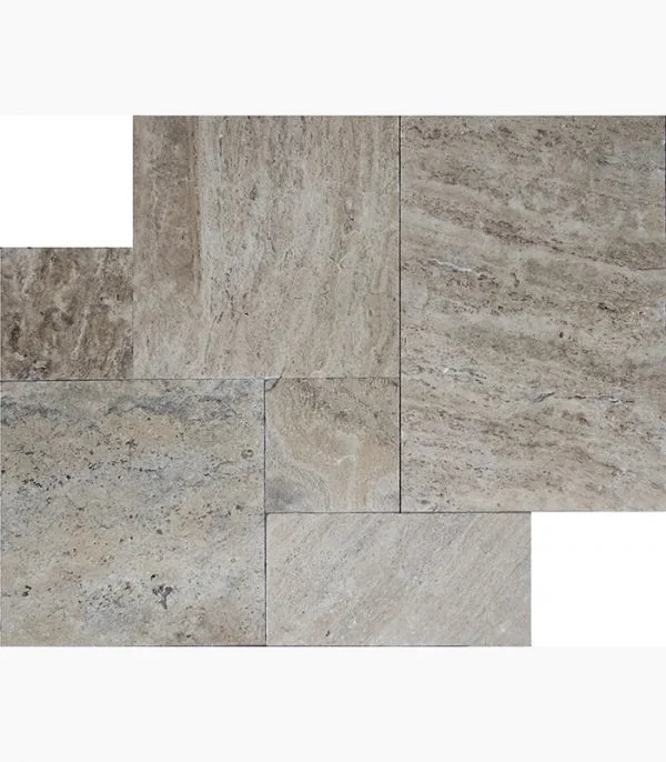 Silver Travertine French Pattern · View 1 showroom reference
