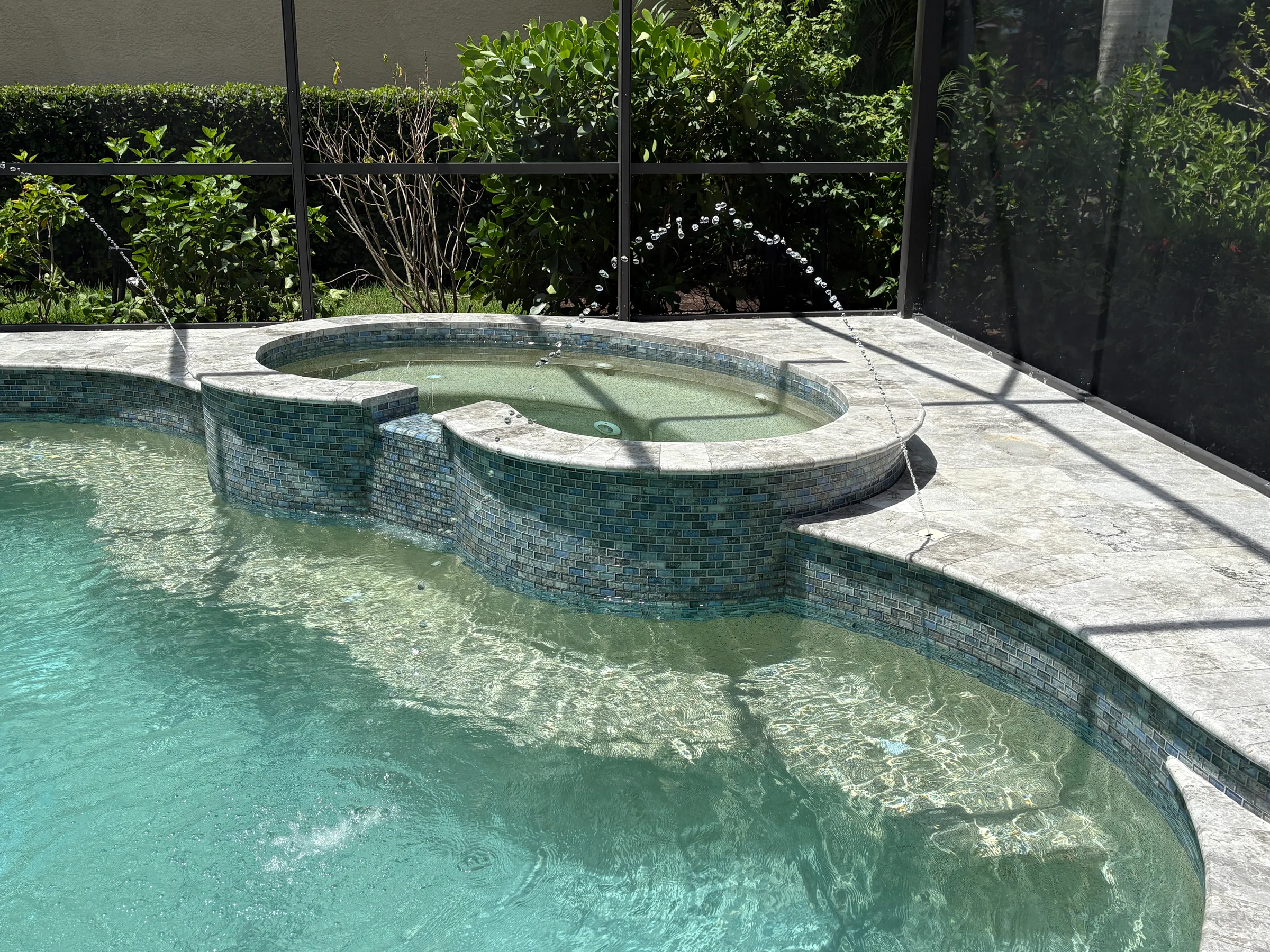 Pool and spa edge detail
