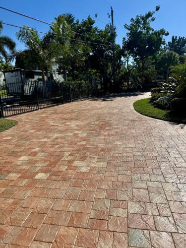 paver stone driveway