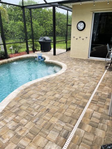 pool deck pavers installation Venice