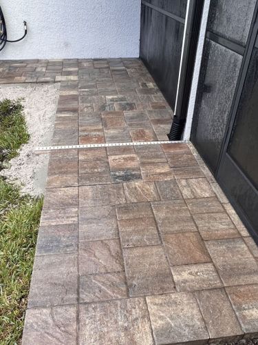 walkway pavers installation