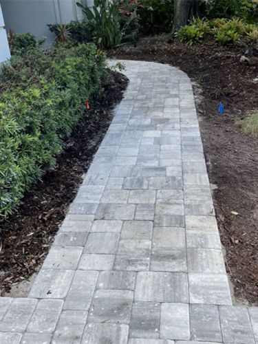 walkway pavers installation