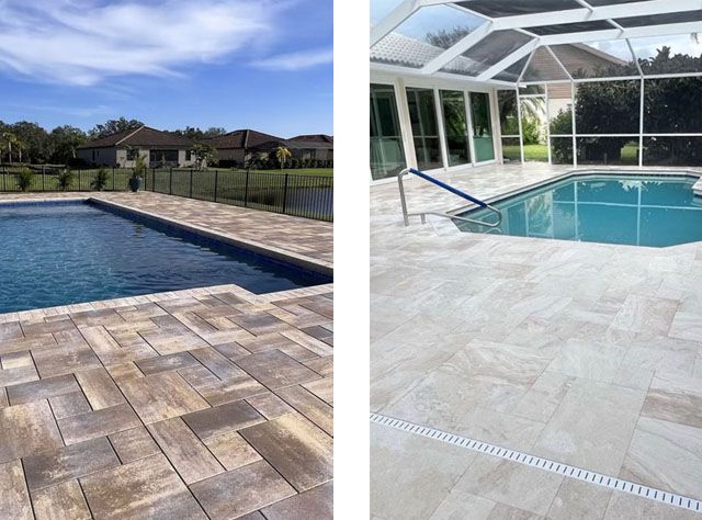 brick pavers stones vs travertine