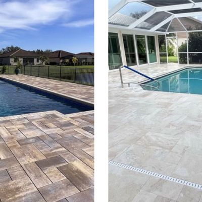 brick pavers stones vs travertine