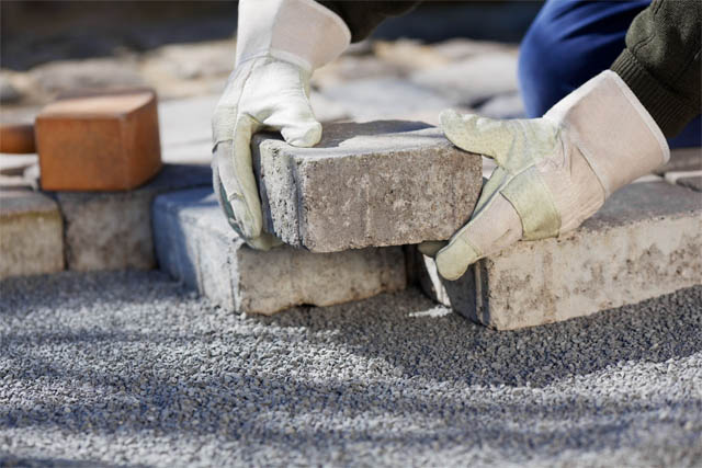 concrete pavers installation