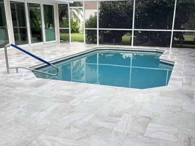 travertine pavers installation - GES Pavers Sarasota