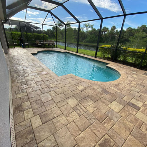 Tampa pool deck and patio pavers installation