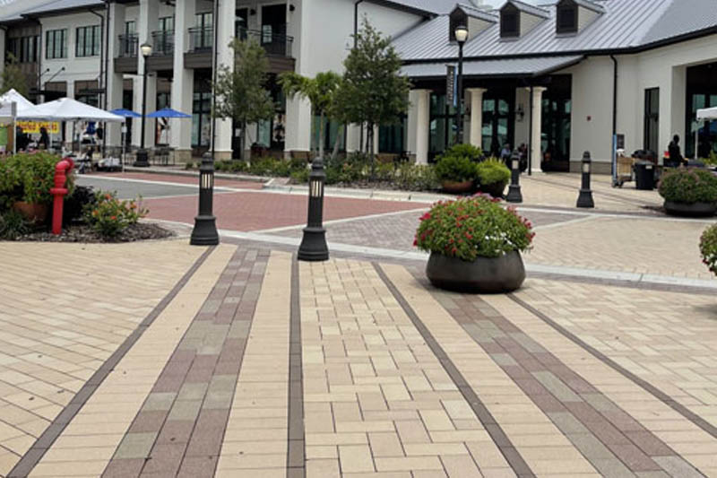 Commercial paver installation by GES Pavers Sarasota - Tampa - Venice - Lakewood Ranch