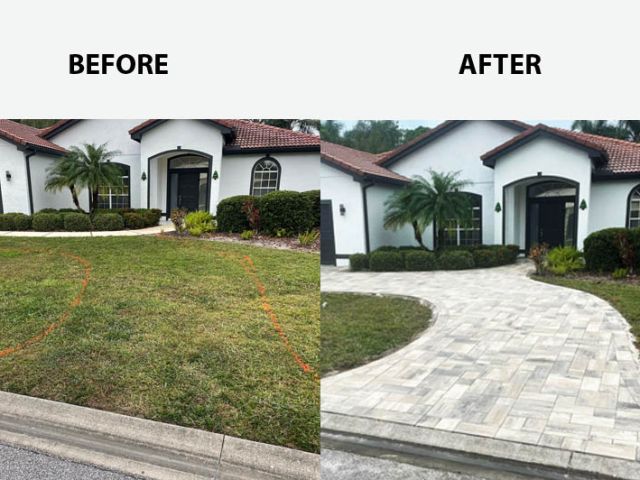 Bradenton driveway paver installation