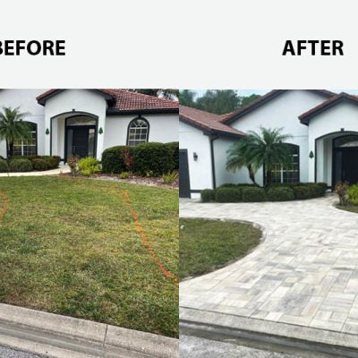 Bradenton driveway paver installation